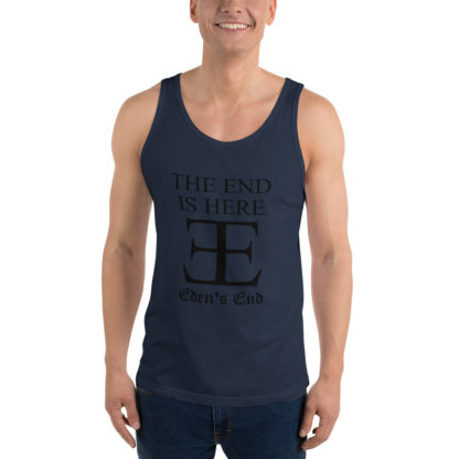 Eden's End 'The End Is Here' (Black print) Unisex Tank Top - Image 3