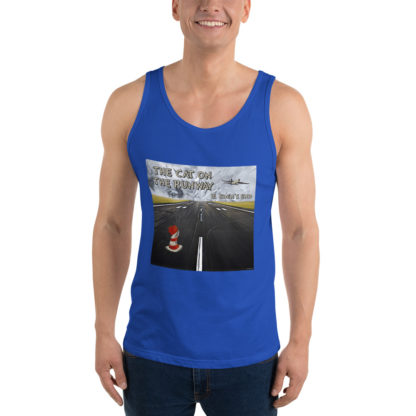 Eden's End The Cat On The Runway Unisex Tank Top - Image 7