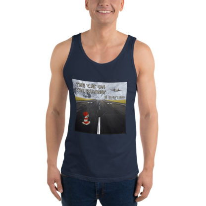 Eden's End The Cat On The Runway Unisex Tank Top