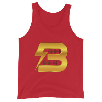 Ben Blackett Gold Logo Unisex Tank Top - Image 9