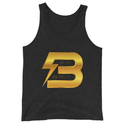 Ben Blackett Gold Logo Unisex Tank Top - Image 3