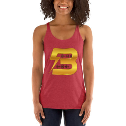 Ben Blackett Gold Logo Women's Racerback Tank - Image 12