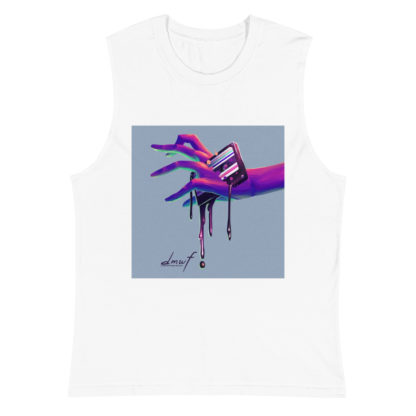 Dark Matter Will Flow Logo Unisex Muscle Shirt - Image 4