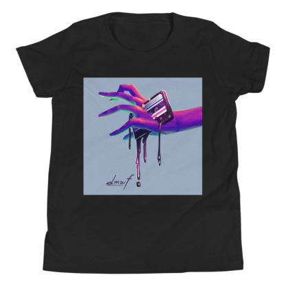 Dark Matter Will Flow Logo Youth Short Sleeve T-Shirt - Image 2