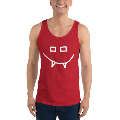 The Joker Project Face Logo (white print) Unisex Tank Top - Image 6