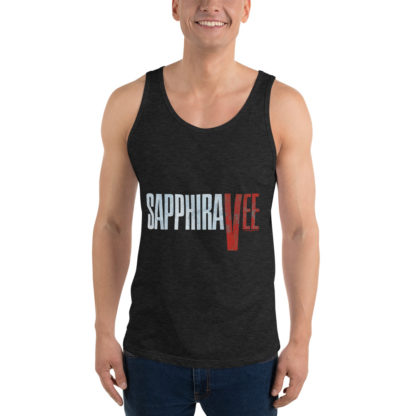 Sapphira Vee Logo Unisex Tank Top - Image 4