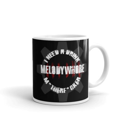 melodywhore 'I Need A Drink...' White Glossy Mug - Image 2