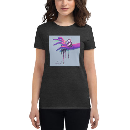 Dark Matter Will Flow Logo Women’s Short-Sleeve T-Shirt - Image 4