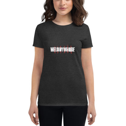 melodywhore 2021 Logo (white print) Women's Short-Sleeve T-Shirt - Image 2