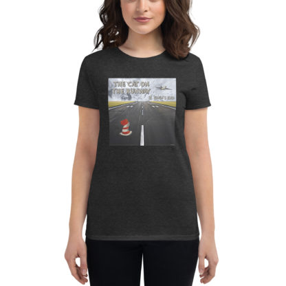 Eden's End 'The Cat On The Runway' Women's Short-Sleeve T-Shirt - Image 4