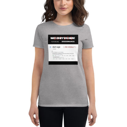 melodywhore 'Damage 2nd Assault' Women's Short-Sleeve T-Shirt - Image 4