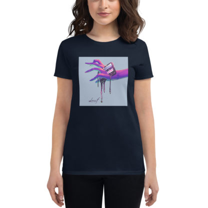 Dark Matter Will Flow Logo Women’s Short-Sleeve T-Shirt - Image 3