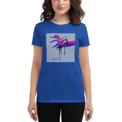 Dark Matter Will Flow Logo Women’s Short-Sleeve T-Shirt - Image 6
