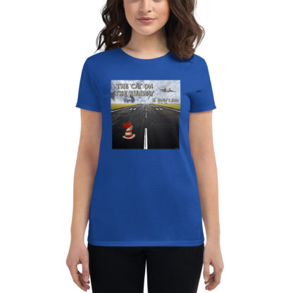 Eden's End 'The Cat On The Runway' Women's Short-Sleeve T-Shirt - Image 6