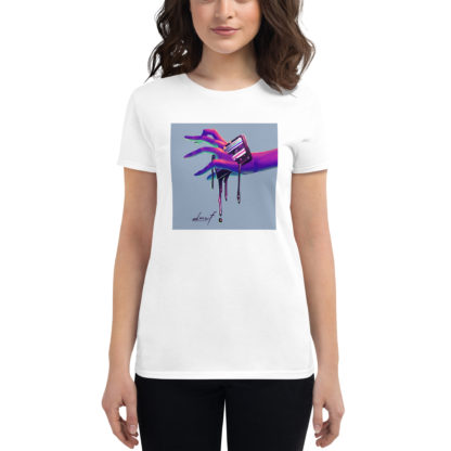 Dark Matter Will Flow Logo Women’s Short-Sleeve T-Shirt - Image 9