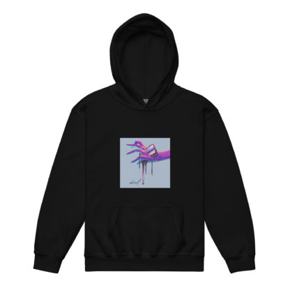 Dark Matter Will Flow Logo Youth Hoodie - Image 2