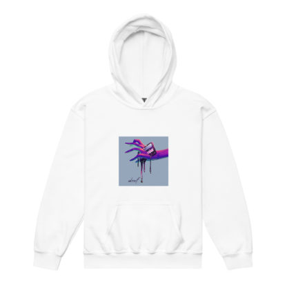 Dark Matter Will Flow Logo Youth Hoodie - Image 4