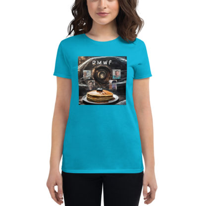 Dark Matter Will Flow 'On Pancakes' Women’s Short-Sleeve T-Shirt - Image 7
