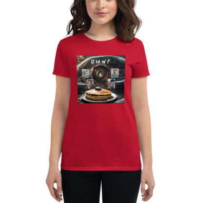 Dark Matter Will Flow 'On Pancakes' Women’s Short-Sleeve T-Shirt - Image 4