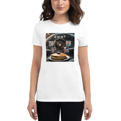 Dark Matter Will Flow 'On Pancakes' Women’s Short-Sleeve T-Shirt - Image 9